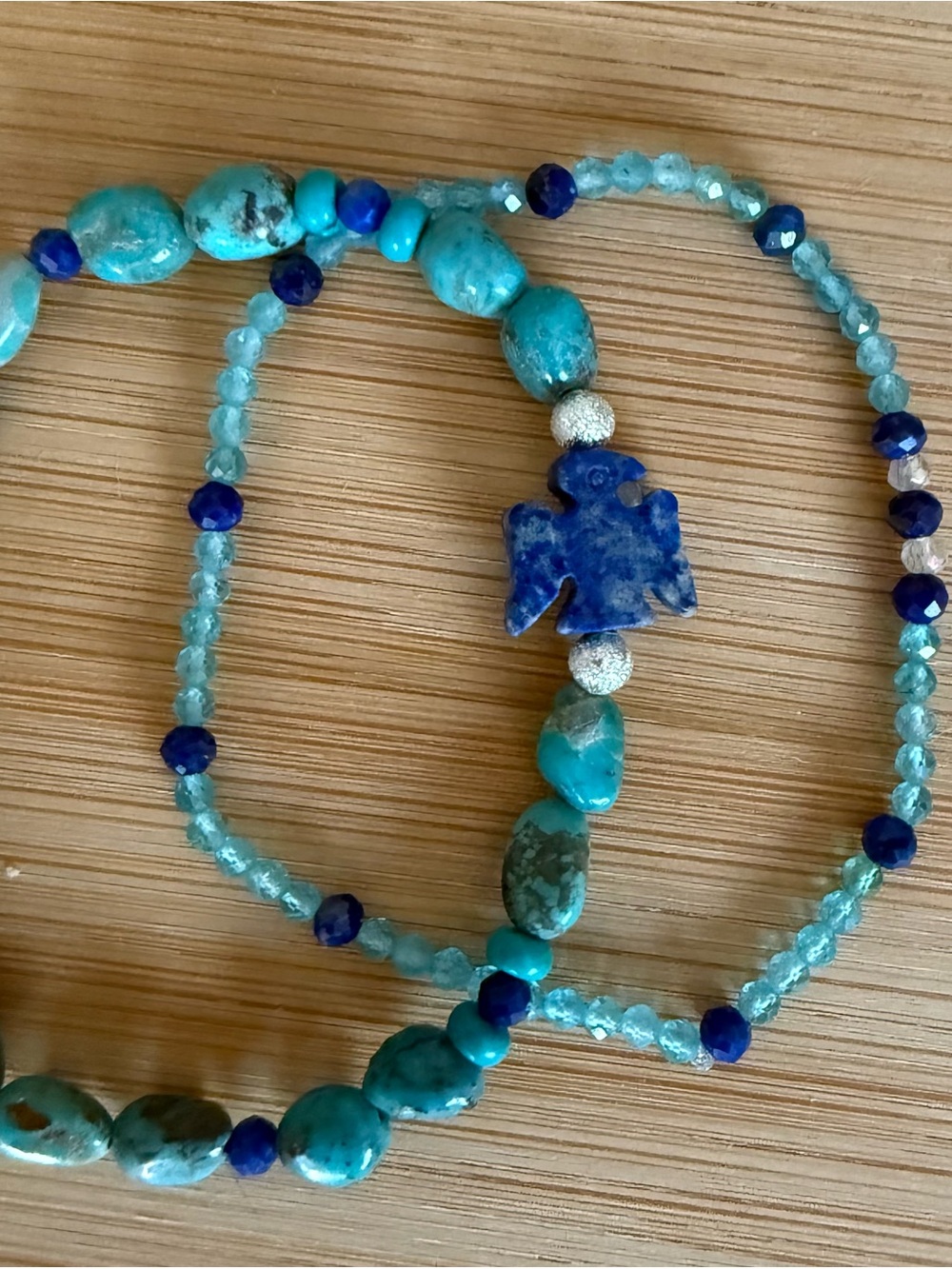 Thunder bird and turquoise gemstone bracelet